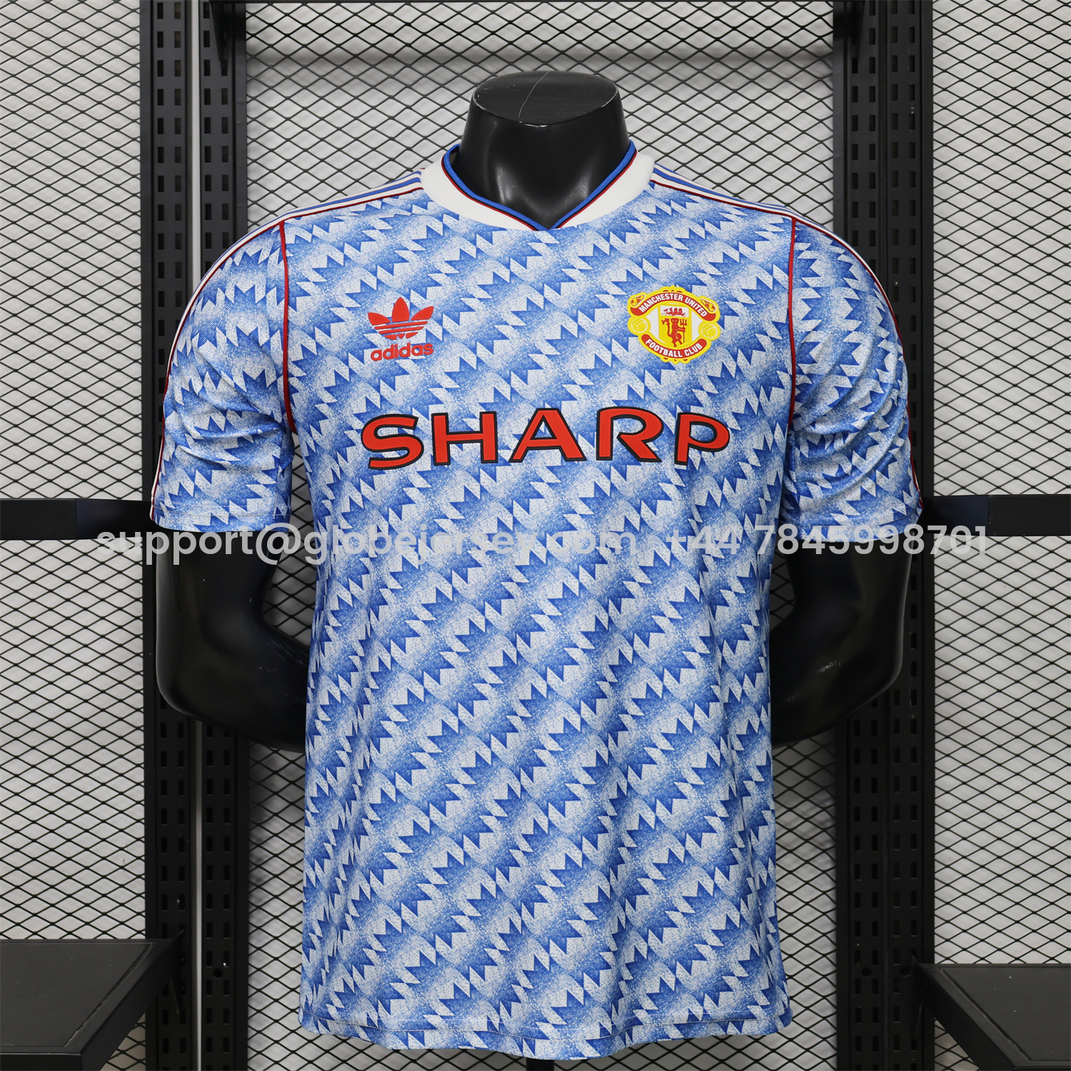 Manchester United 26-27 Terrace Icon Retro Casual Style Blue Jersey - Player Version