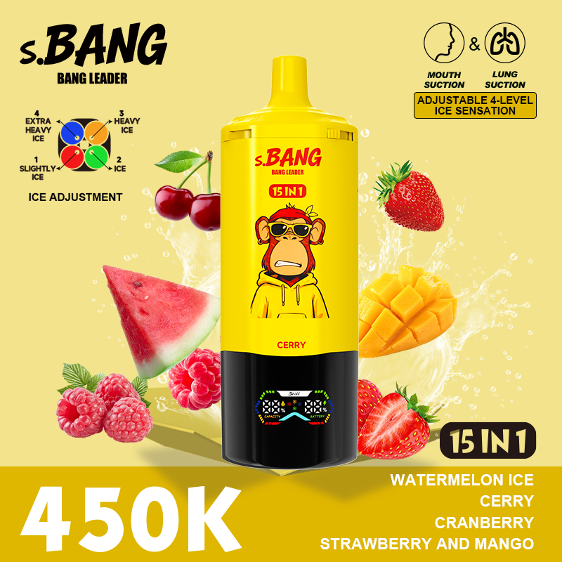 【PRE-ORDER | SHIPS IN 7 DAYS】Bang 450000 Puffs 15-in-1 Prefilled Vape | 15 Flavors, Type-C Rechargeable