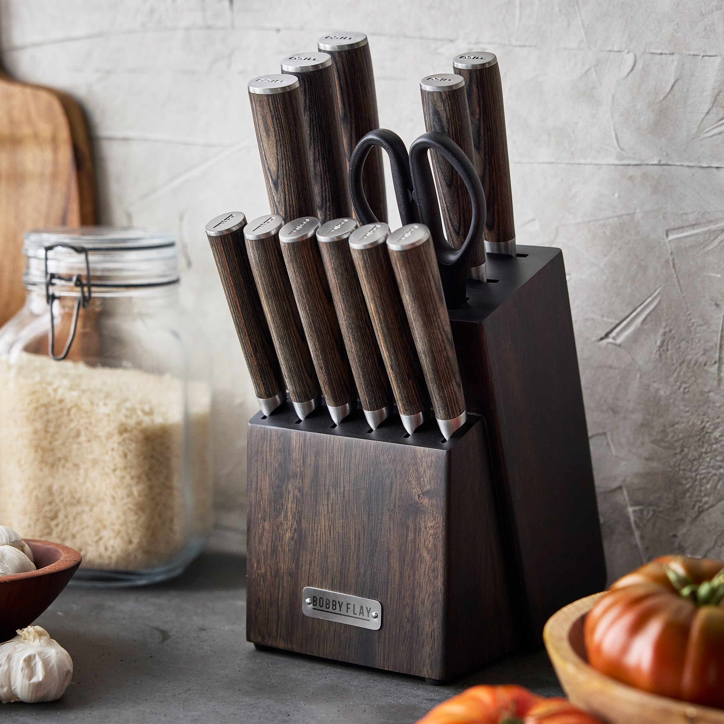 Bobby Flay by GreenPan Stainless Steel 13-piece Knife Block Set