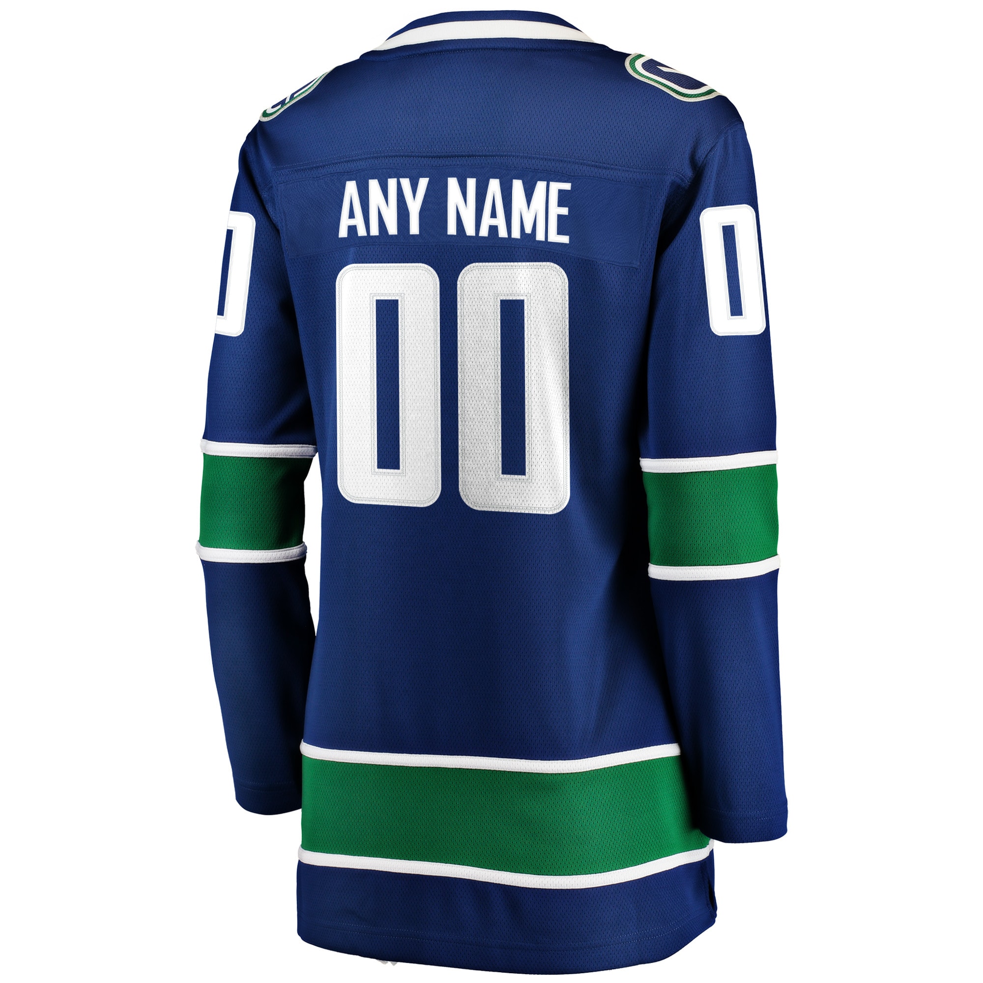 Vancouver Canucks Fanatics Women’s Home Breakaway Custom Jersey – Blue