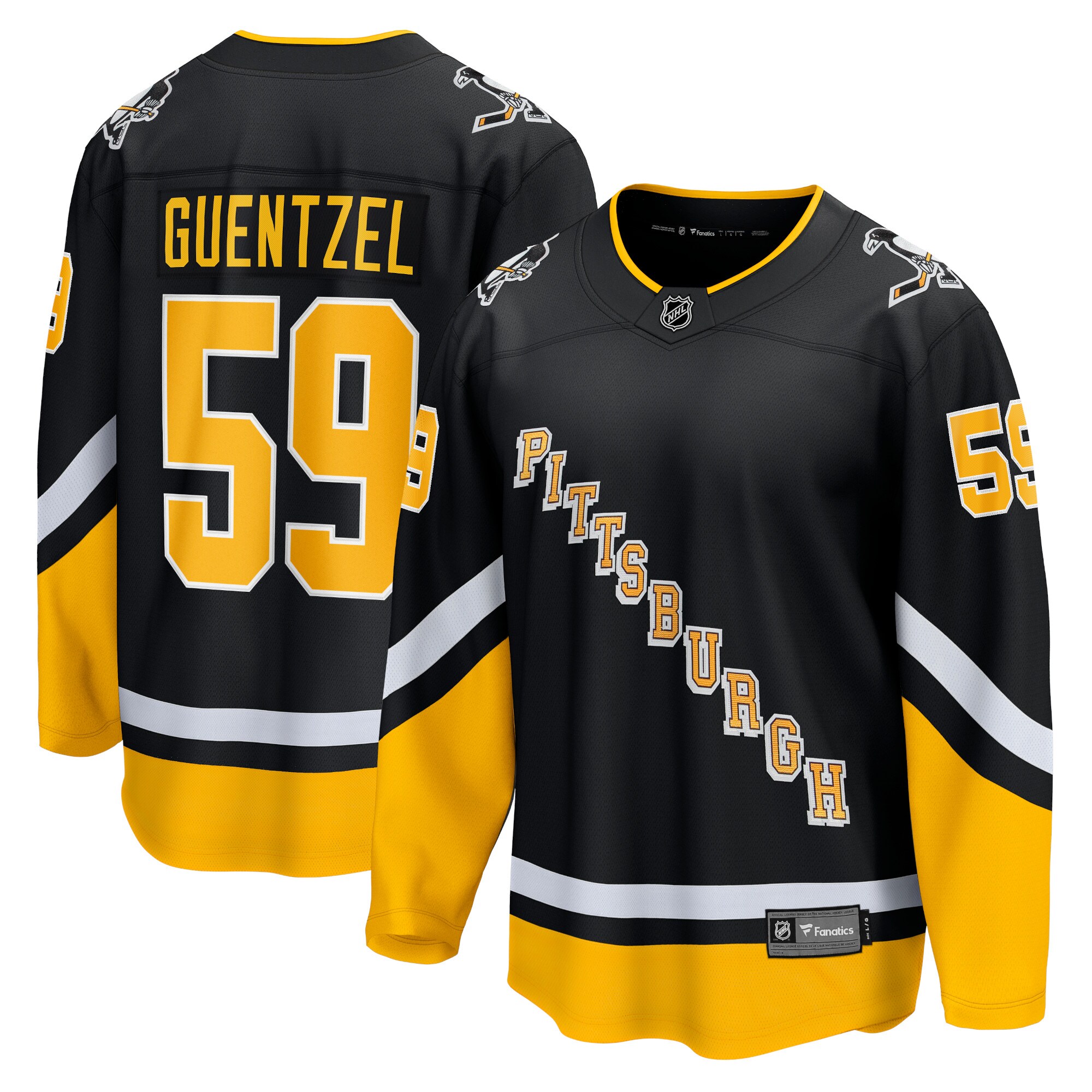 Jake Guentzel Pittsburgh Penguins Fanatics Alternate Premier Breakaway   Jersey – Black