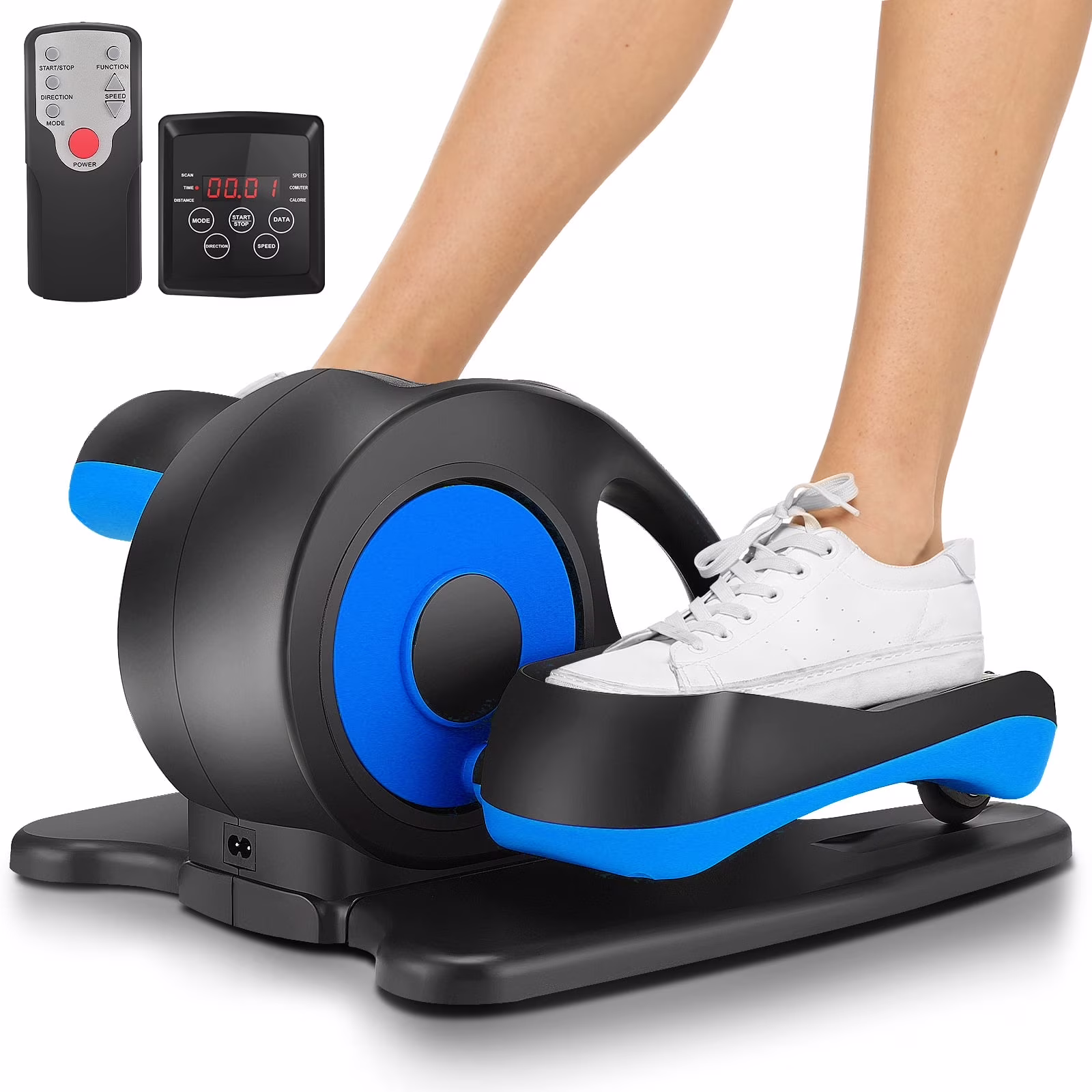 Elliptical Machine, Under Desk Elliptical with Remote Control, Quiet Home Ellipse Exerciser for Seniors