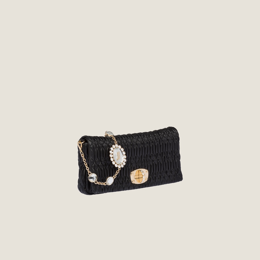 Iconic Crystal Cloqué Nappa leather bag