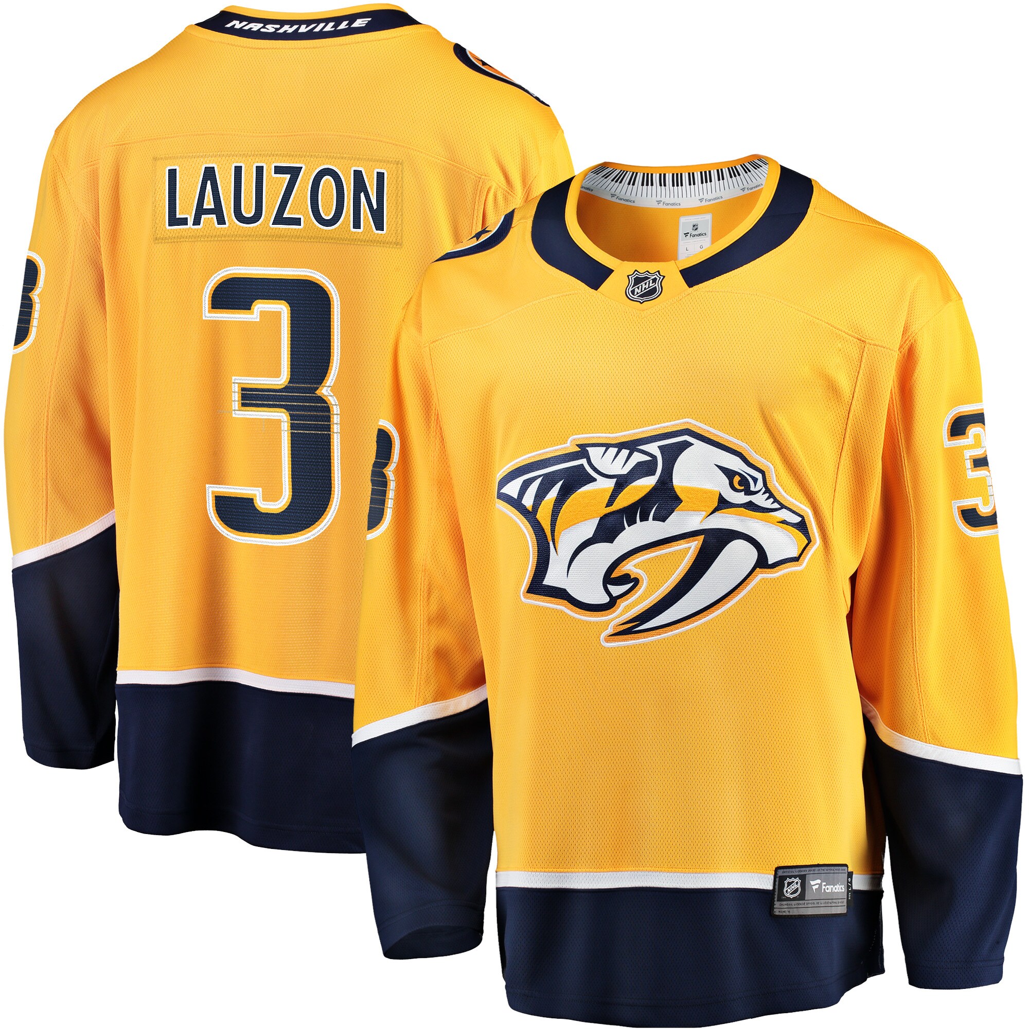 Jeremy Lauzon Nashville Predators Fanatics Home Breakaway   Jersey – Gold