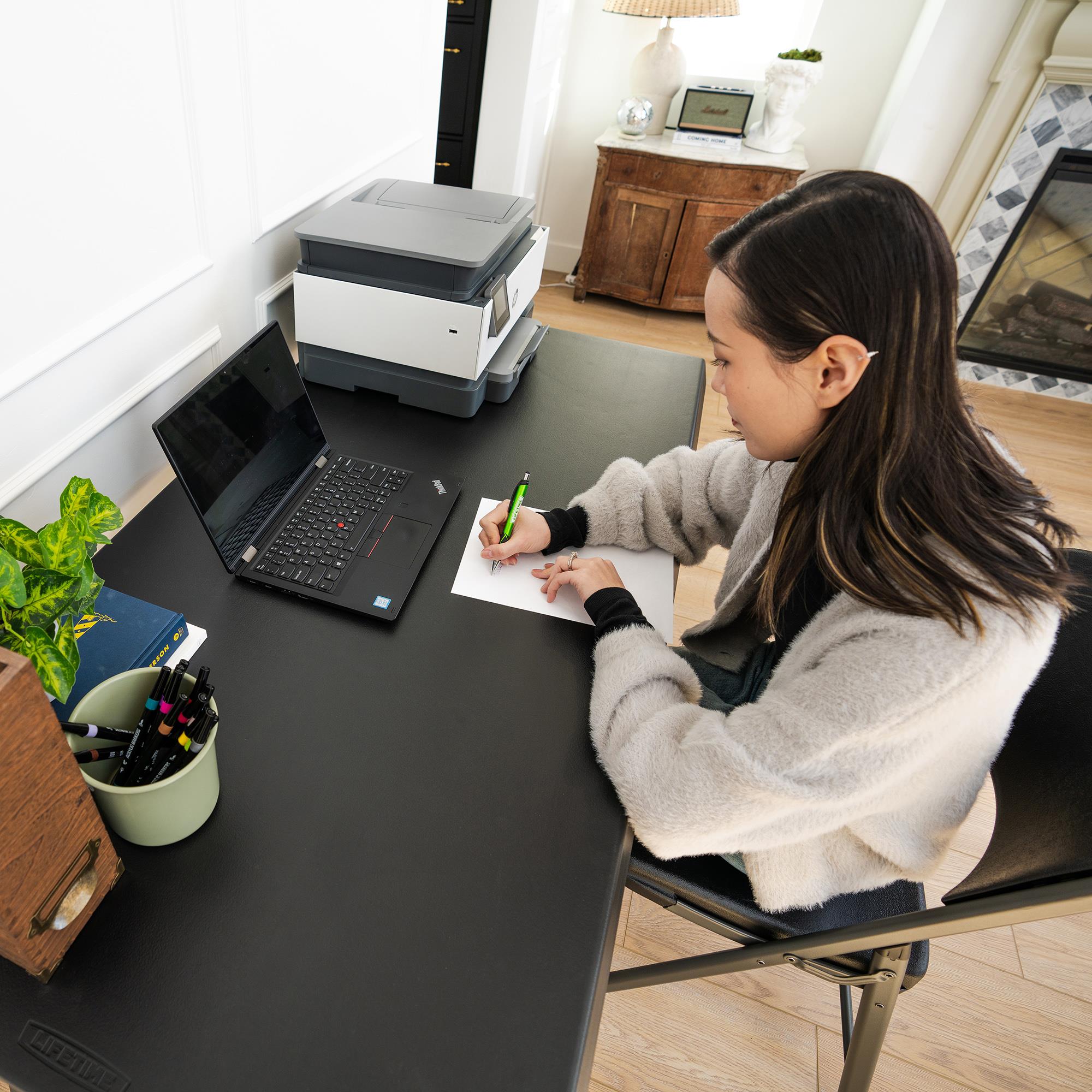 Lifetime 5 ft. Folding Home Office Desk, Black (80957)