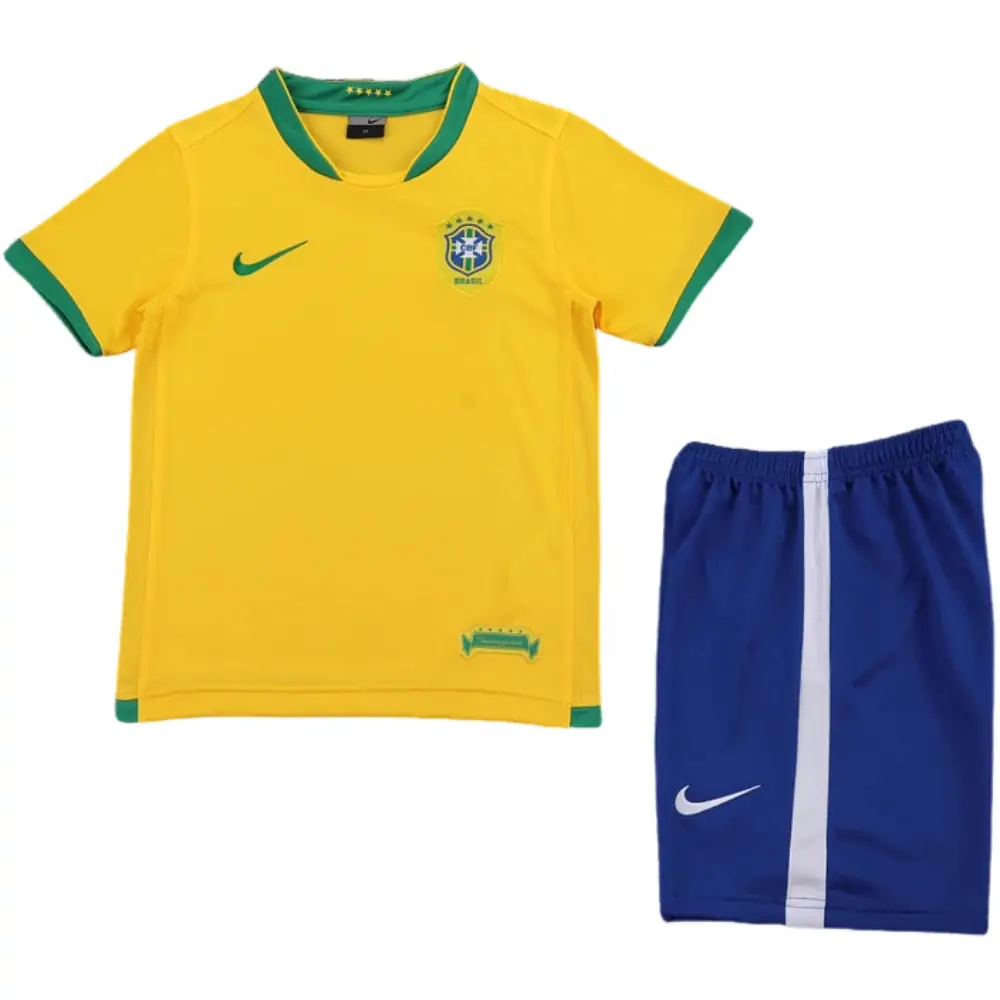 2006 Brazil Home Retro Children's Jersey - Fans Edition