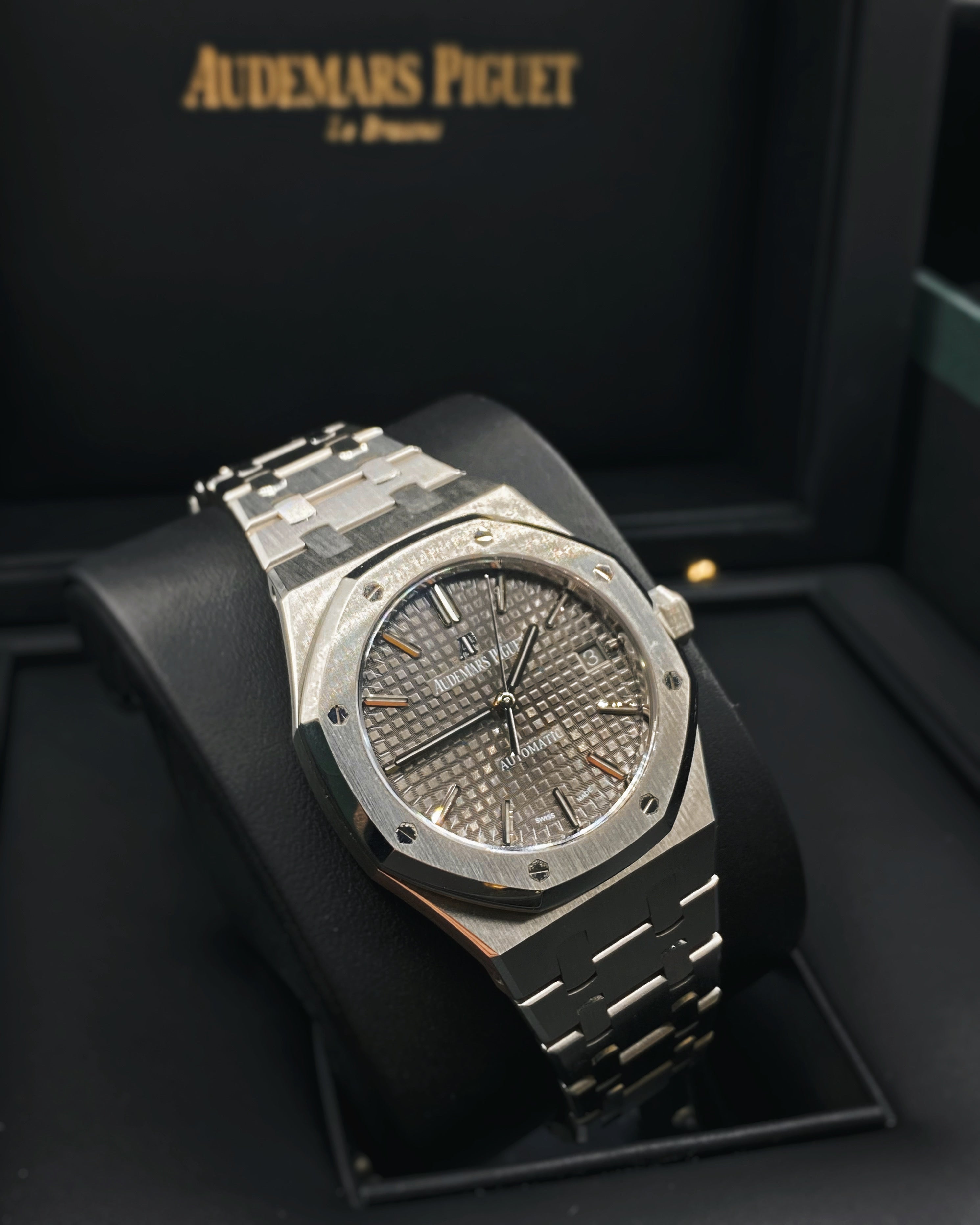 【Super Clone】Audemars Piguet Royal Oak Selfwinding, Grey dial, 37mm, Stainless steel, 15450ST.OO.1256ST.02