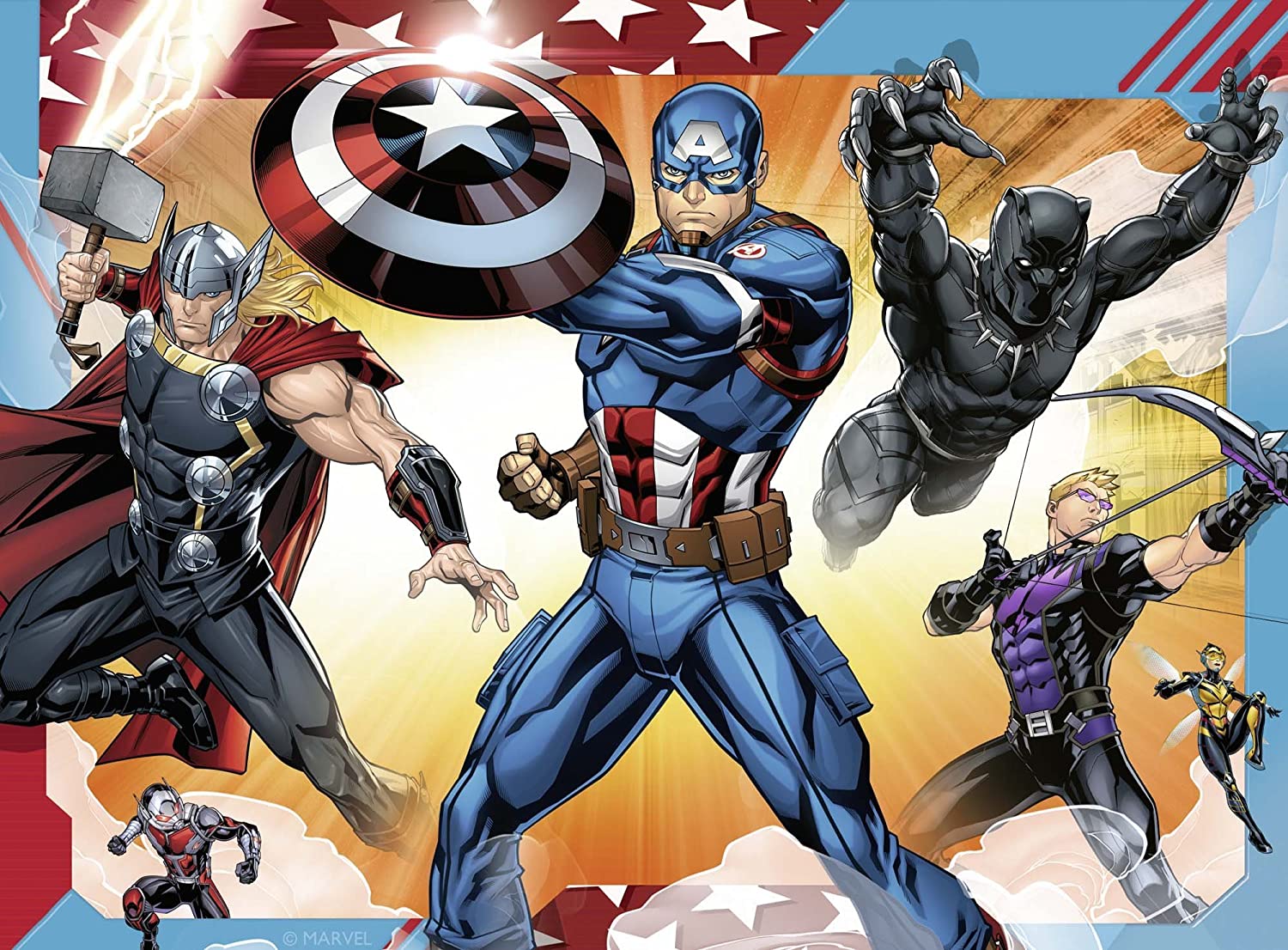 Avengers Assemble 4 in a Box – 12, 16, 20, 24 Piece Jigsaw Puzzles (Ravensburger)