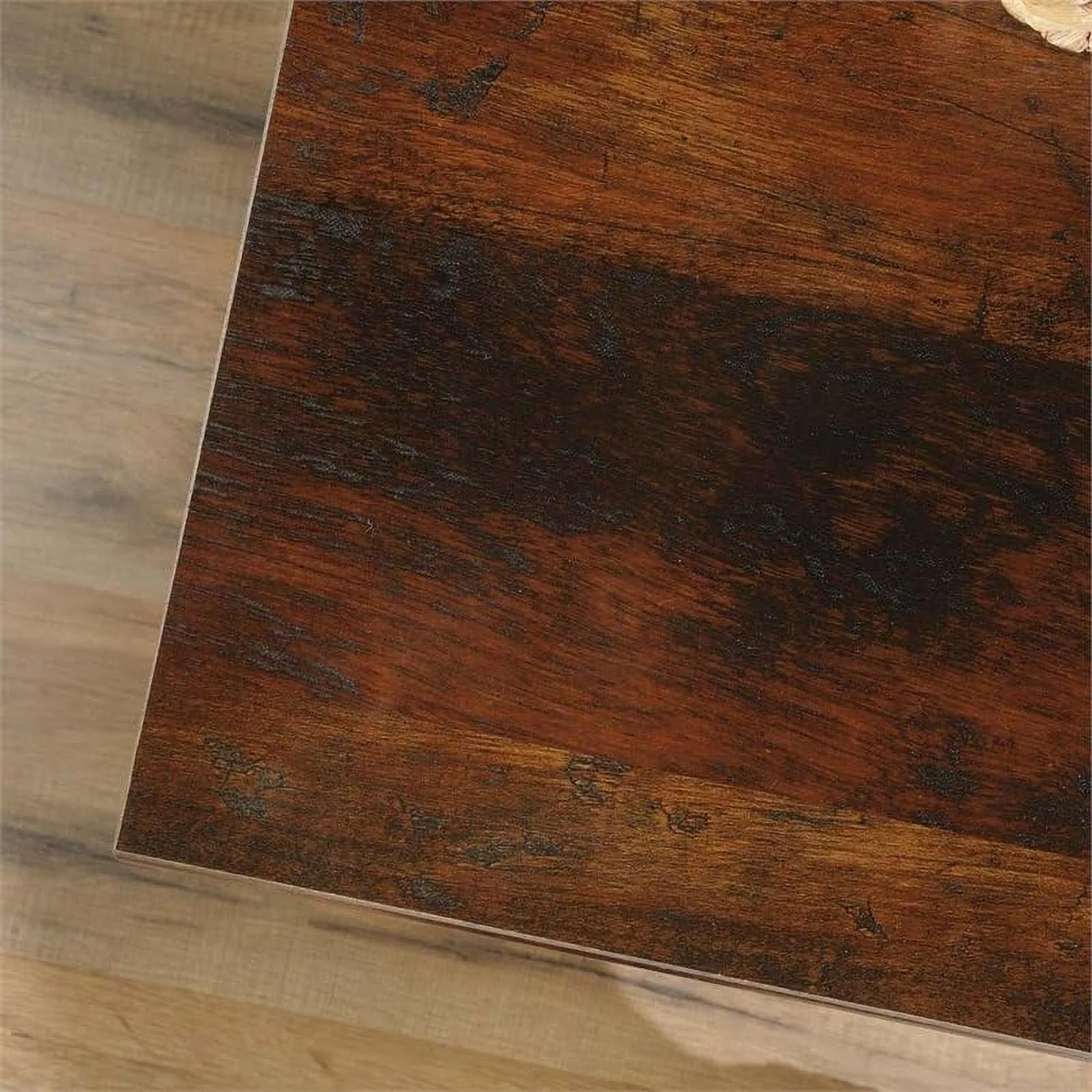 Pemberly Row Corner Computer Desk in Curado Cherry