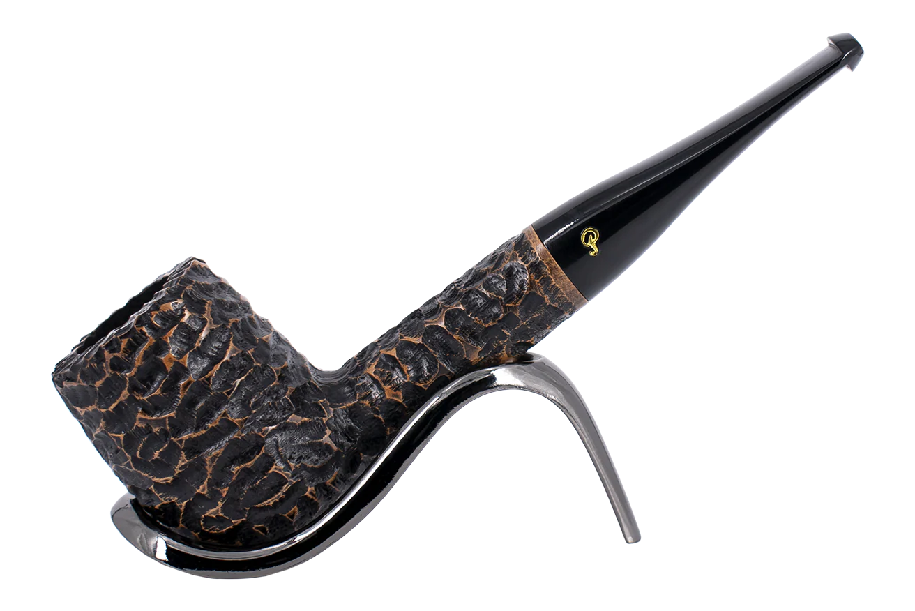 Peterson of Dublin Aran Rusticated Briar Smoking Pipe - Shape No.106