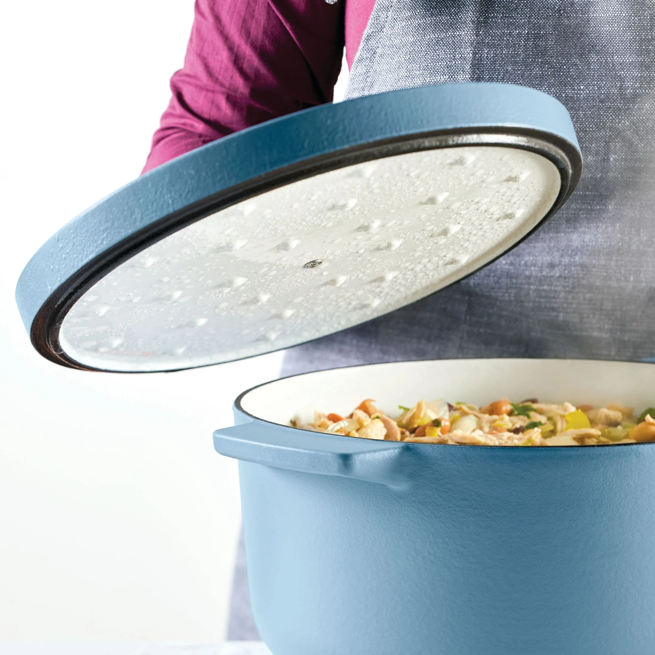 KitchenAid Seasoned Cast 6 Quart Iron Induction Dutch Oven Casserole, Metal Utensil, Broiler and Oven Safe to 500��F, Cast Iron Black