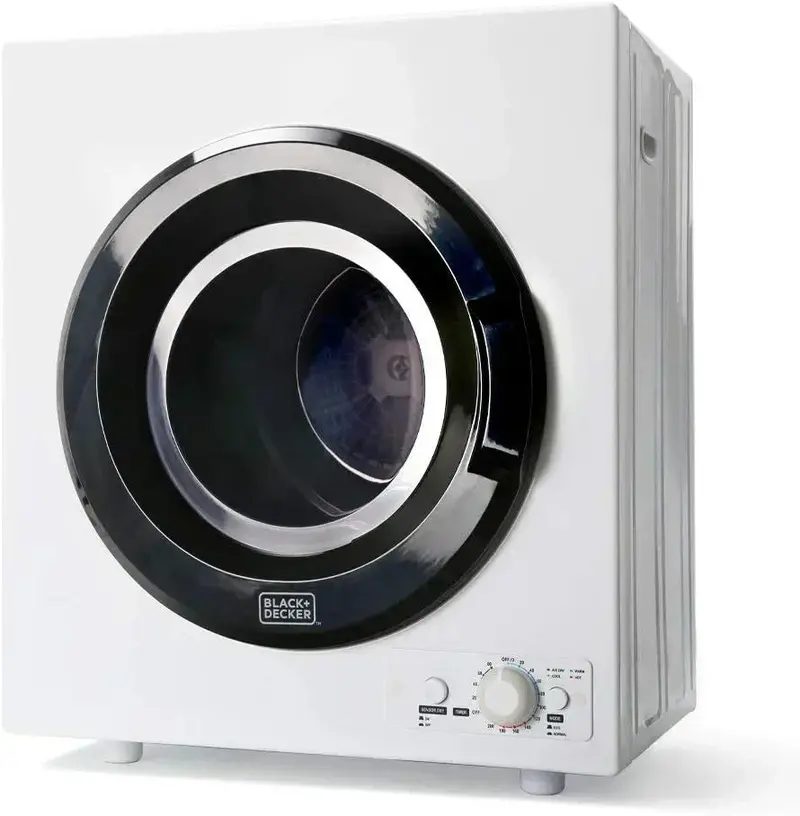 1.5 Cu. Ft. Compact Vented Electric Dryer – 850W. 120V. Stainless Steel Drum