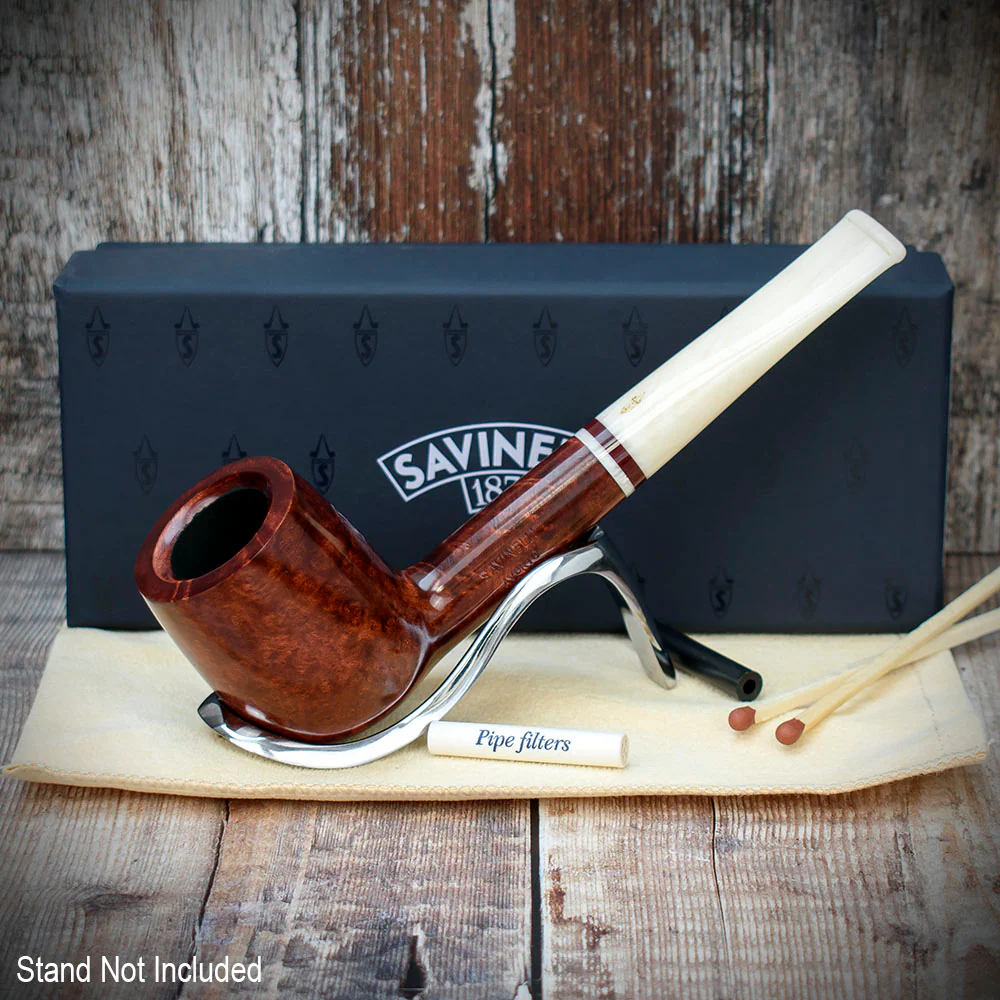 Savinelli Avorio Smooth Burgundy 111 - 6mm Briar Pipe