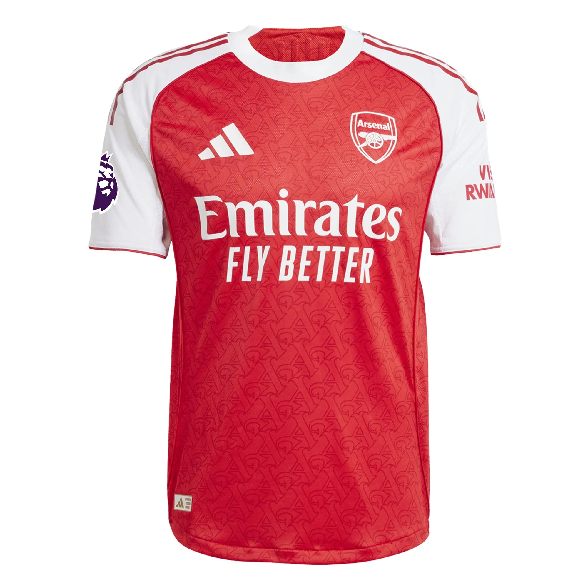 adidas Bukayo Saka Arsenal FC Authentic Home Jersey 25/26 w/ EPL Patch (Better Scarlet/White)