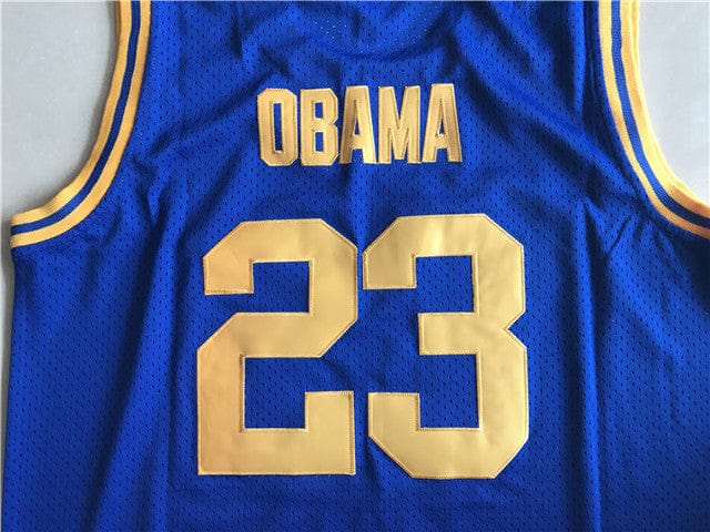 NCAA Punahou University No. 23 Obama blue mesh jersey