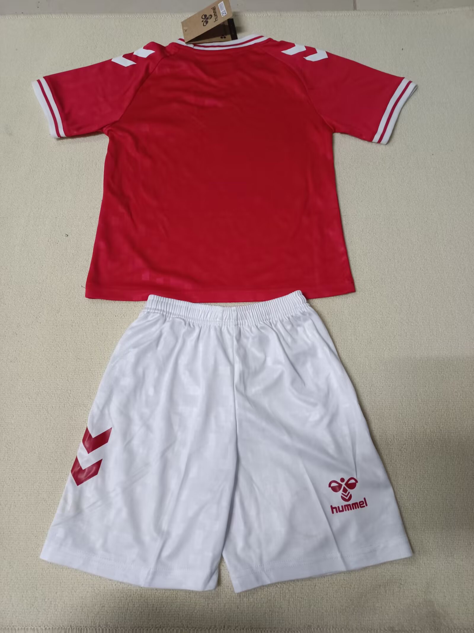 2024-25 Denmark Home Children's Jersey Set - Fans Edition