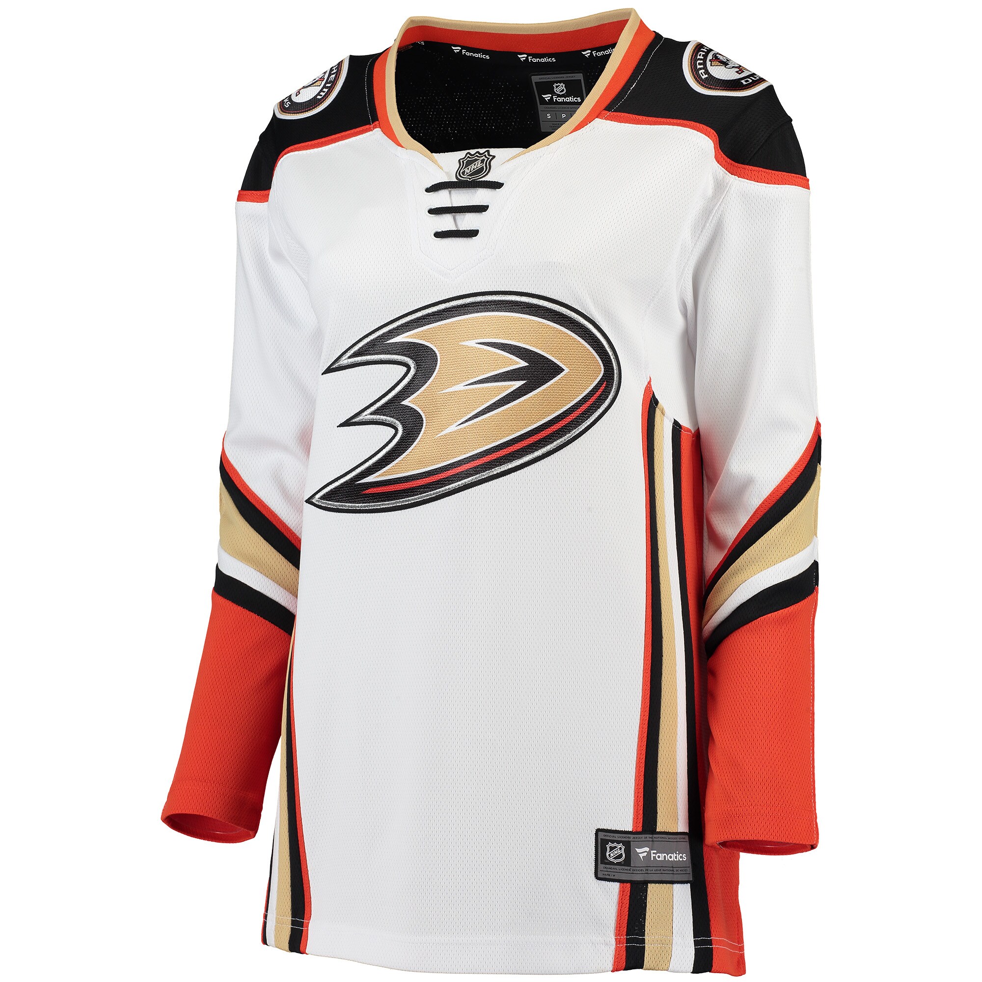 Anaheim Ducks Fanatics Women’s Away Breakaway Jersey – White