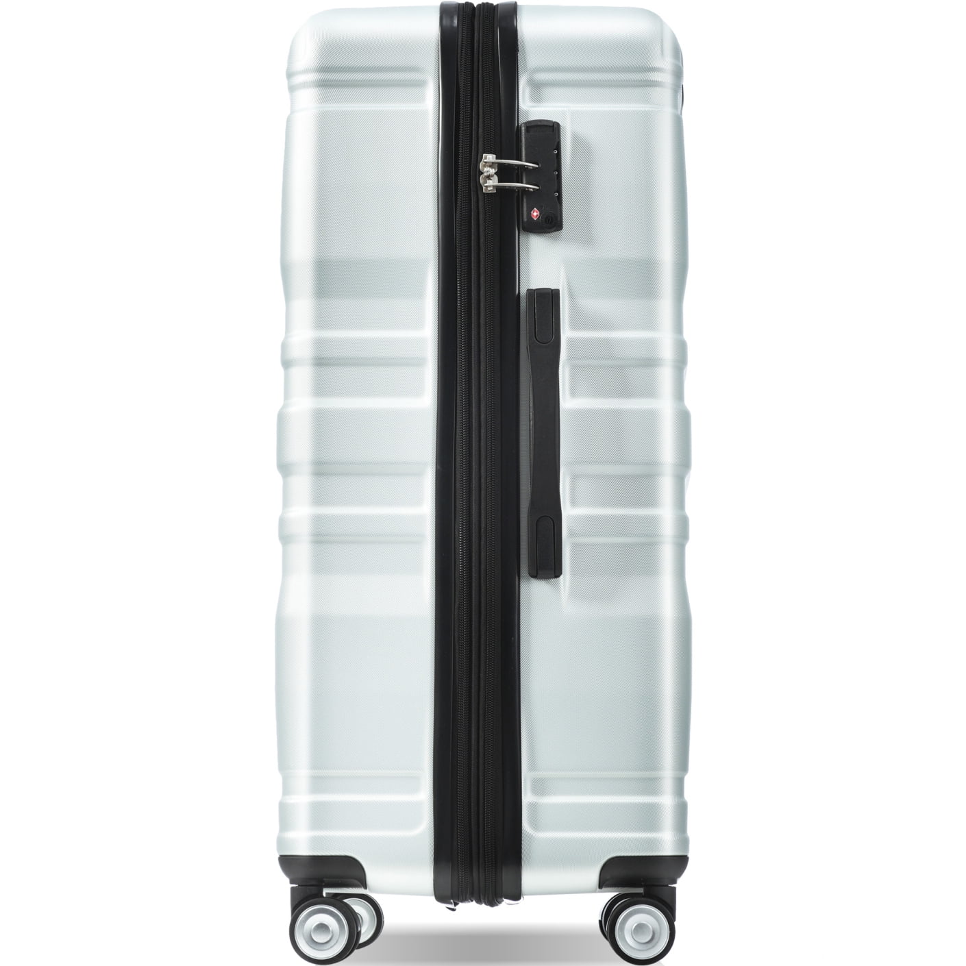 Luggage Sets New Model Expandable ABS Hardshell 3pcs Clearance Luggage Hardside Lightweight Durable Suitcase sets Spinner Wheels Suitcase with TSA Lock 20''24''28''(blue and brown)
