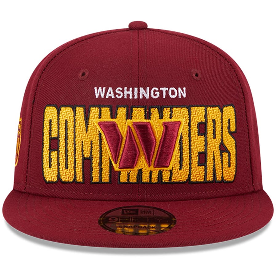 Washington Commanders New Era 2023 NFL Draft 9FIFTY Snapback Adjustable Hat - Burgundy