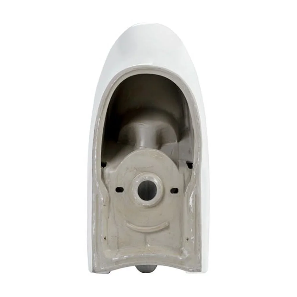 Spaco 1.1/1.6 GPF Dual Flush One-Piece Toilet, Button on Tank top S-trap 12 inches, Elongated Bowl with Soft Close Seat, Water-Saving MAP 1000g, Comfort Chair Seat ADA Height, Light Gray