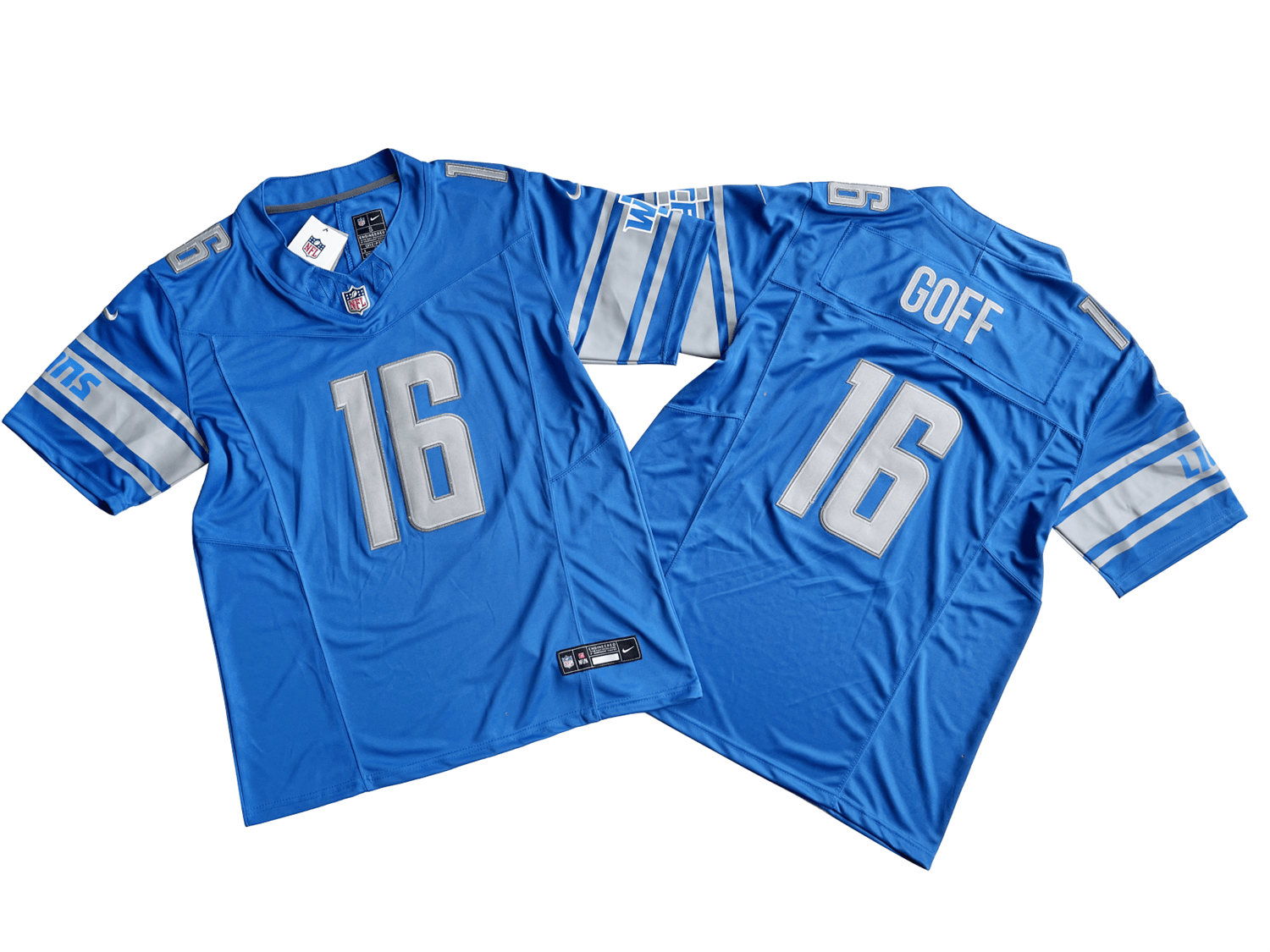 Detroit Lions 16# Jared Goff Nike Vapor F.U.S.E. Limited Jersey