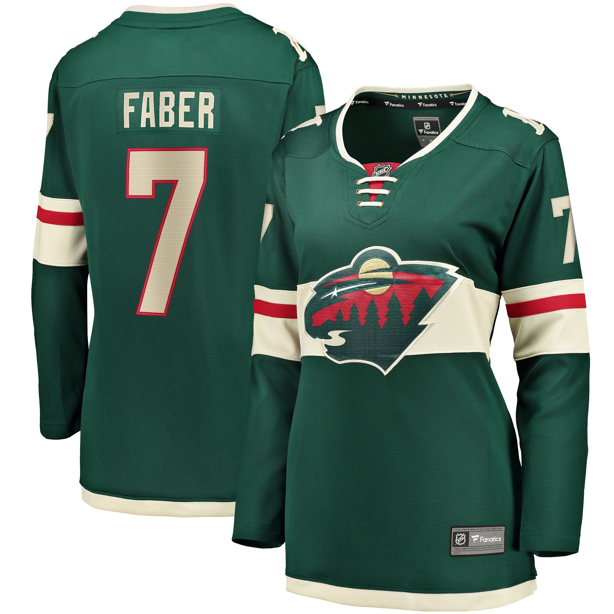 Brock Faber Minnesota Wild Fanatics Women’s Home Breakaway   Jersey – Green