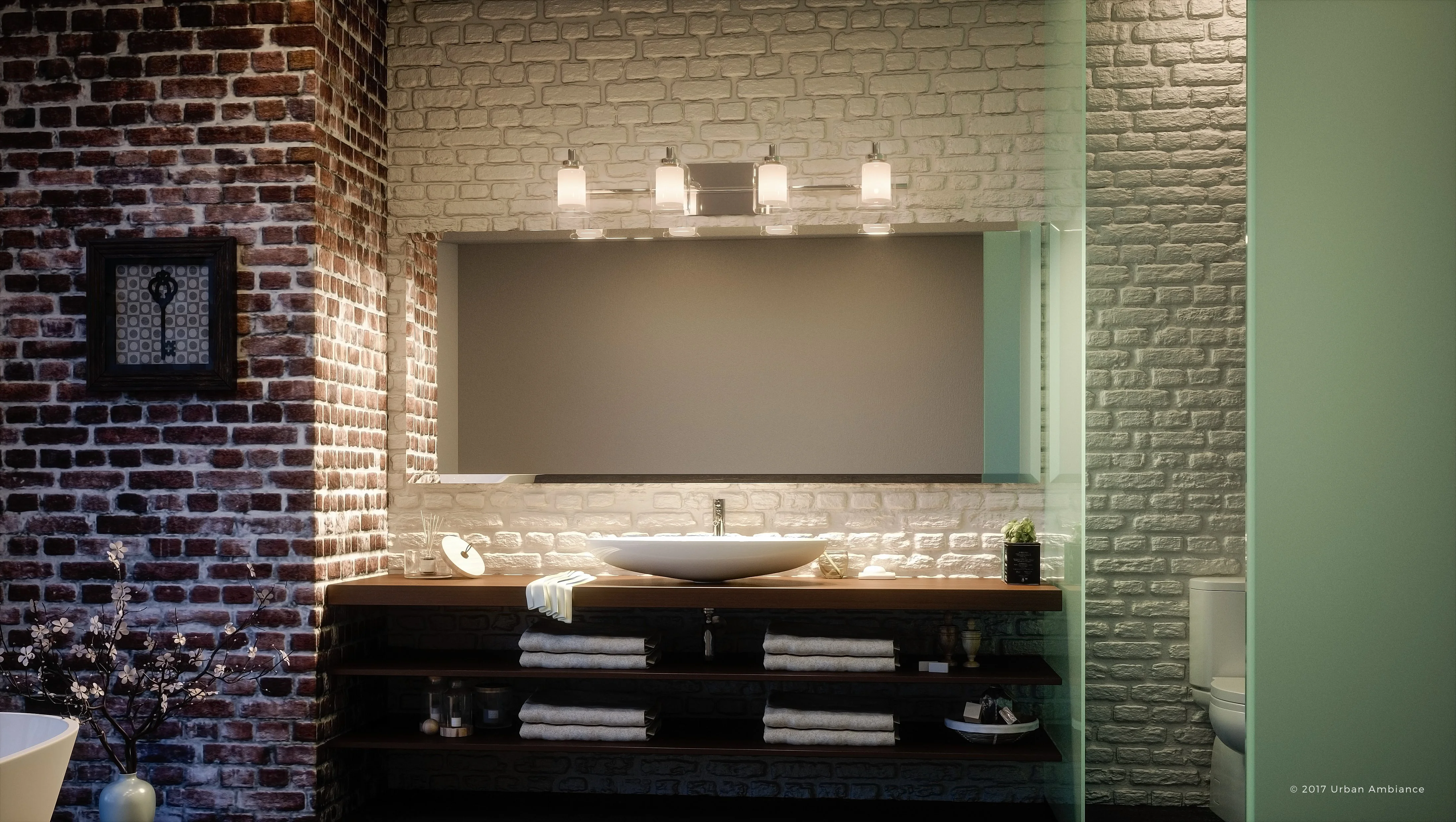 Urban Ambiance Luxury Modern Bathroom Vanity Light, Large Size: 6