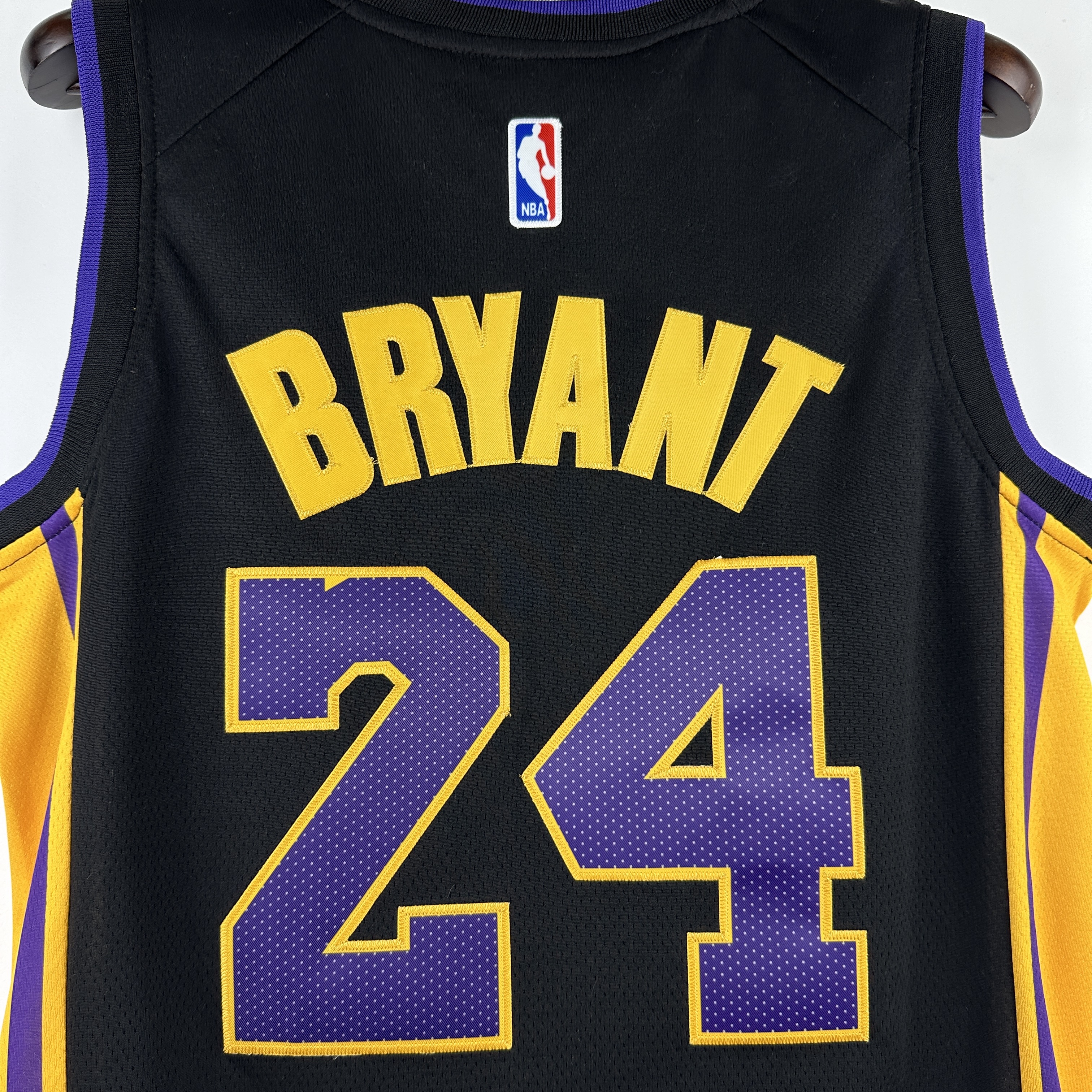 Embroidered Lakers Retired Black No. 24 Kobe