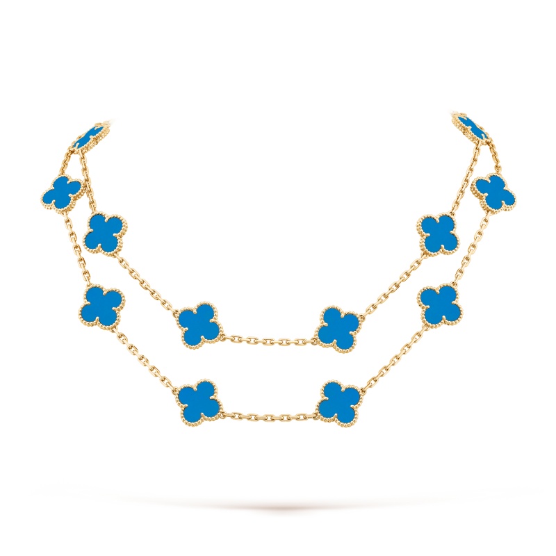 Vintage Alhambra long necklace, 20 motifs