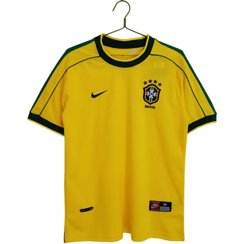 1998 Brazil home retro jersey 1:1 Thai quality - Fans Edition