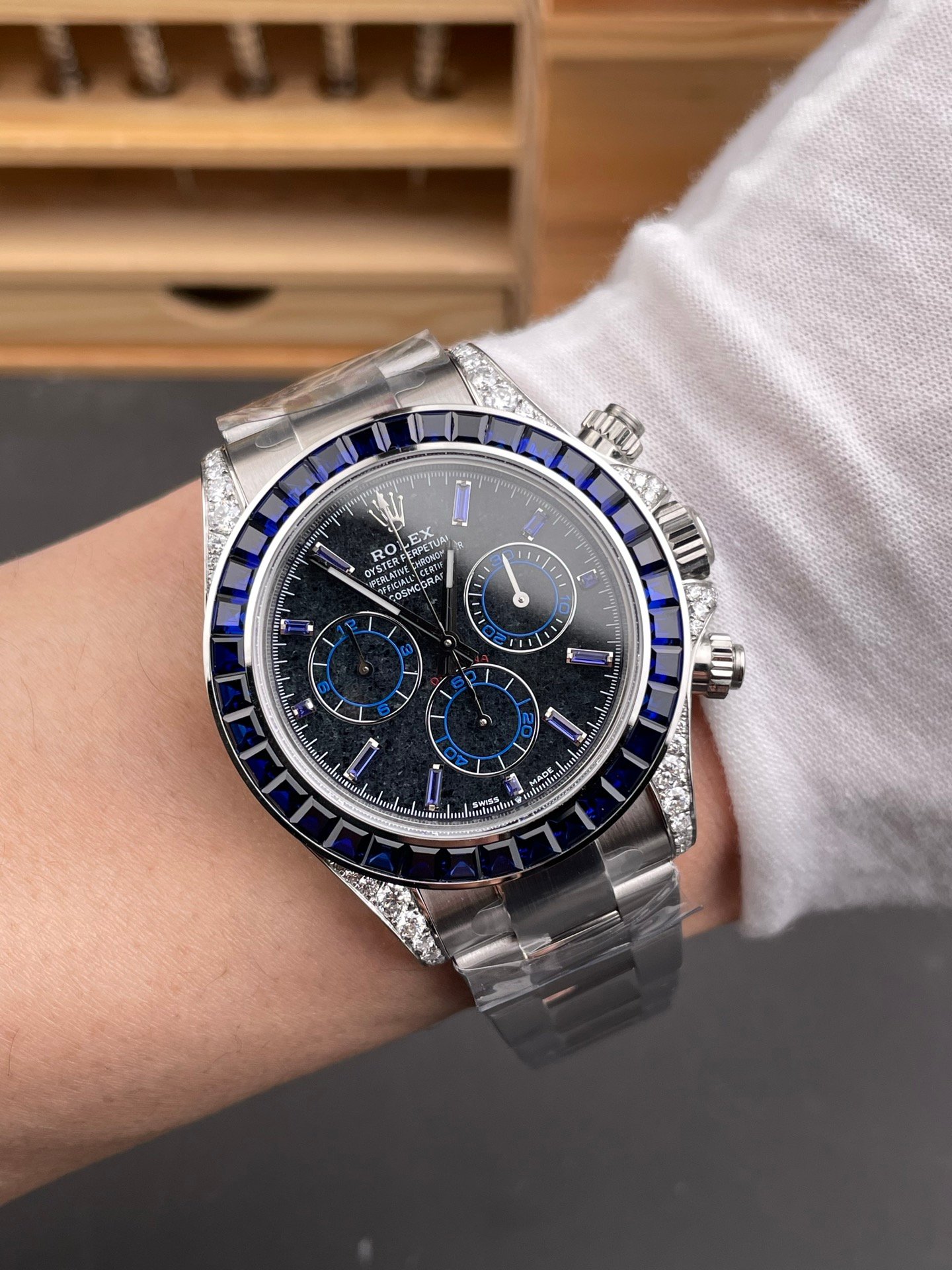 Rolex Daytona Lab-Grown Blue Diamond