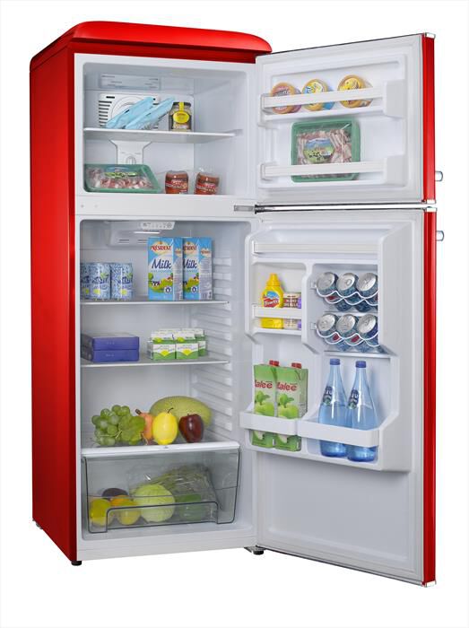 AAAMAZE - Frigorifero 2 porte AGDD280NER0 Classe E 280 lt-Rosso