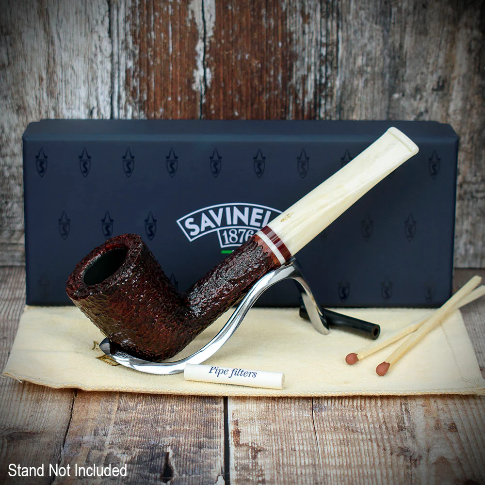 Savinelli Avorio Rustic Brown 409 - 6mm Briar Pipe