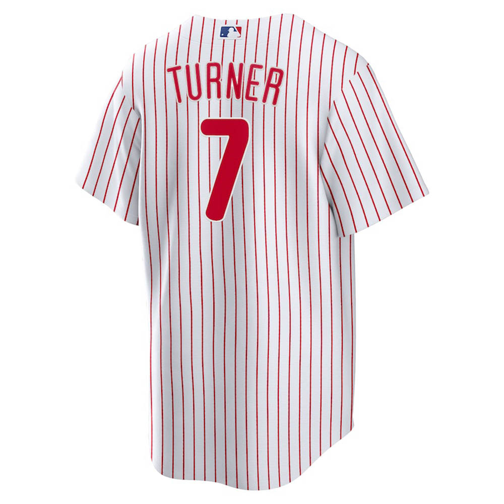 Youth Philadelphia Phillies Trea Turner Cool Base Replica Home Jersey - White