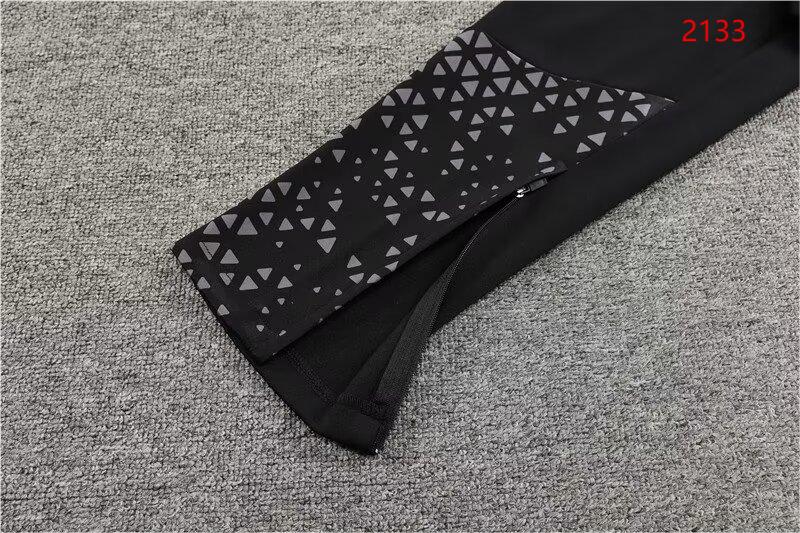 2023/2024 AC Milan Half-Pull Training Suit Black Football Shirt 1:1 Thai Quality Set