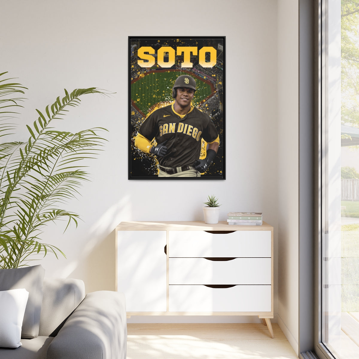Juan Soto San Diego Padres Petco Park Premium Wall Art Framed Canvas