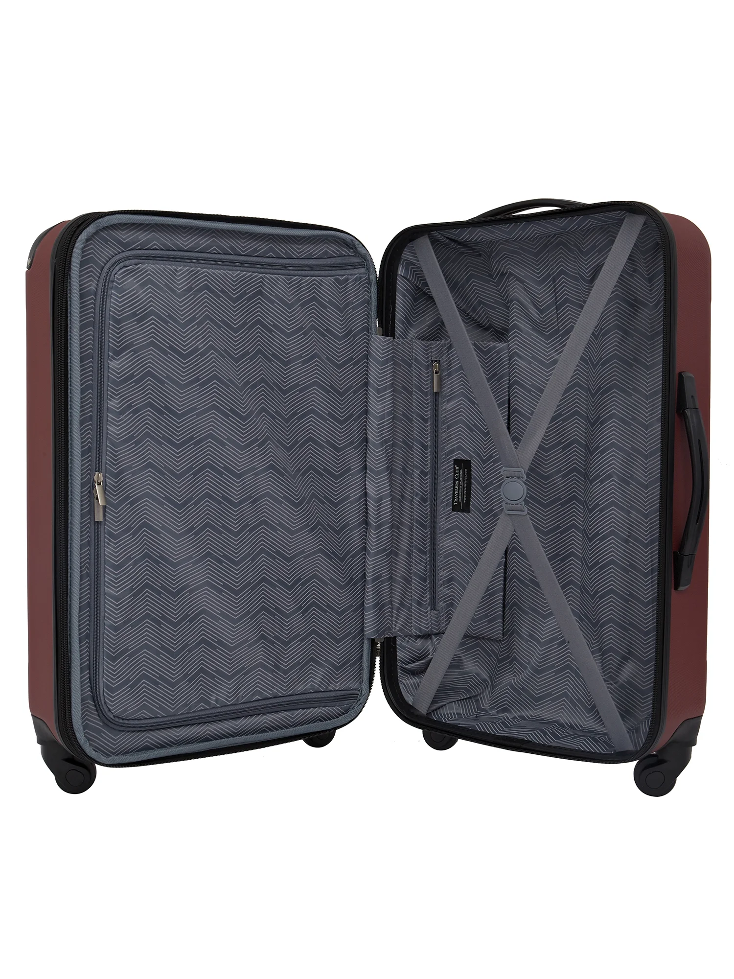 Travelers Club Chicago Plus 5pc Expandable Hardside Luggage Set, Black
