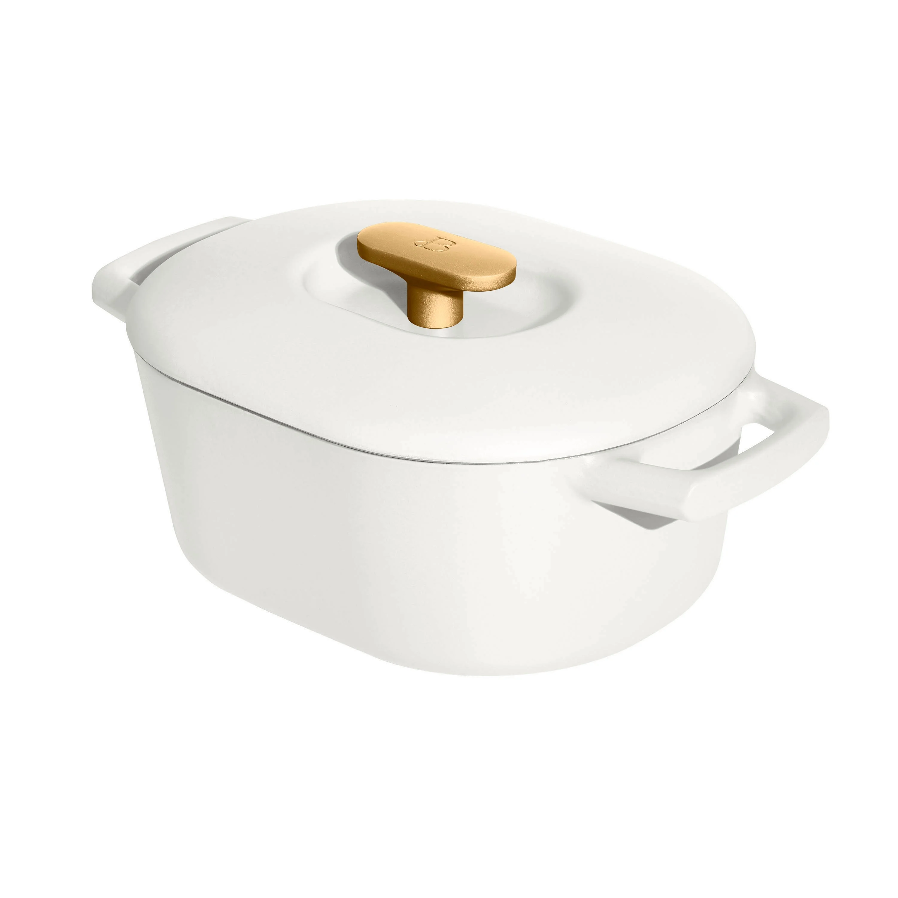 Beautiful 6 Quart Enamel Dutch Oven, Black Sesame by Drew Barrymore