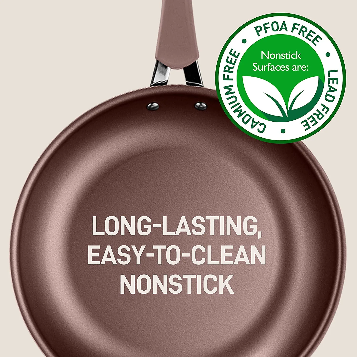 NutriChef Nonstick Cookware Pots & Pans, 14pce Set in Bronze-Aluminum