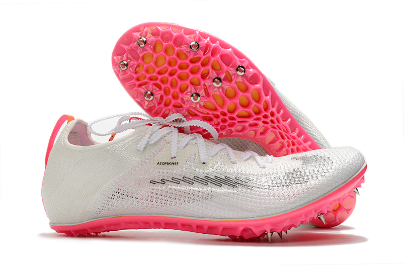 Fully knitted Tokyo color electroplated running spikes