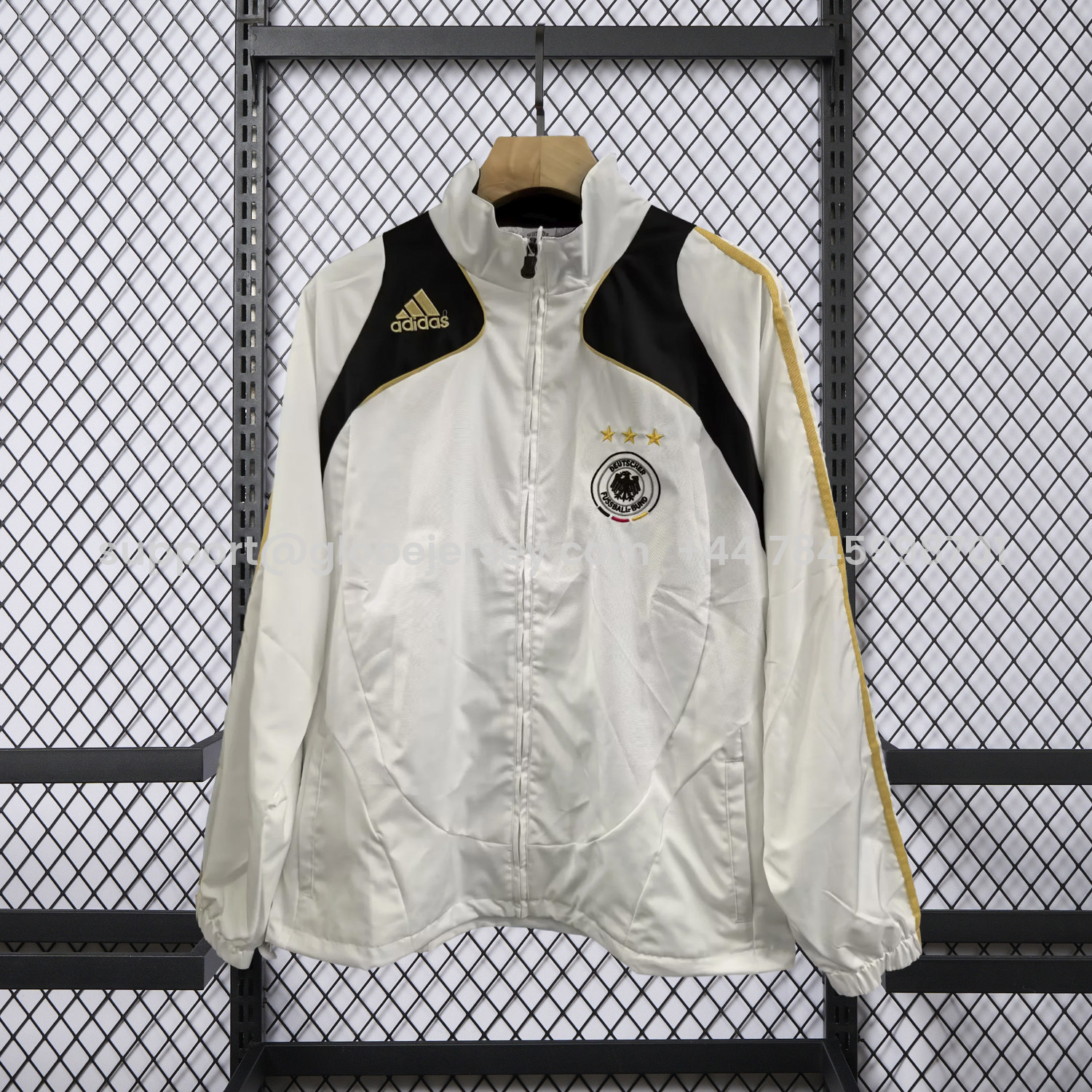 Retro Germany 2006 White Windbreaker
