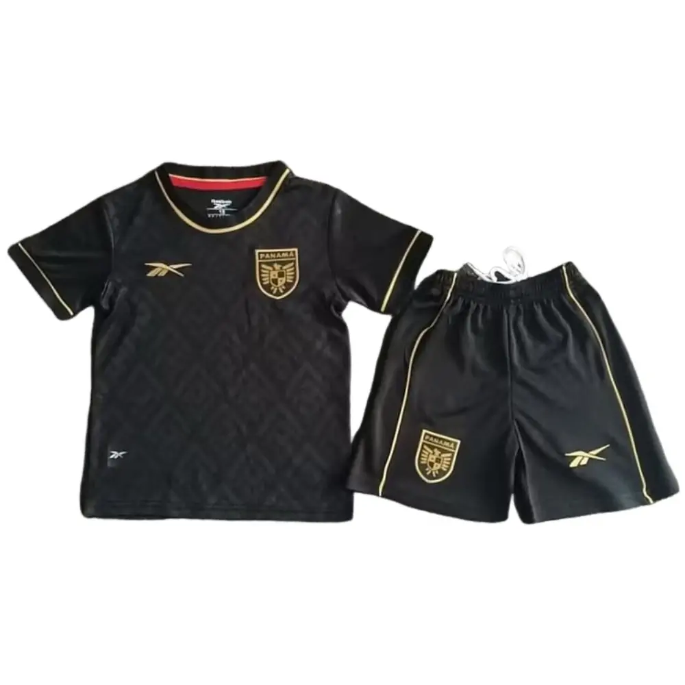 2025-26 Panama Away Shirt Black  - children's edition