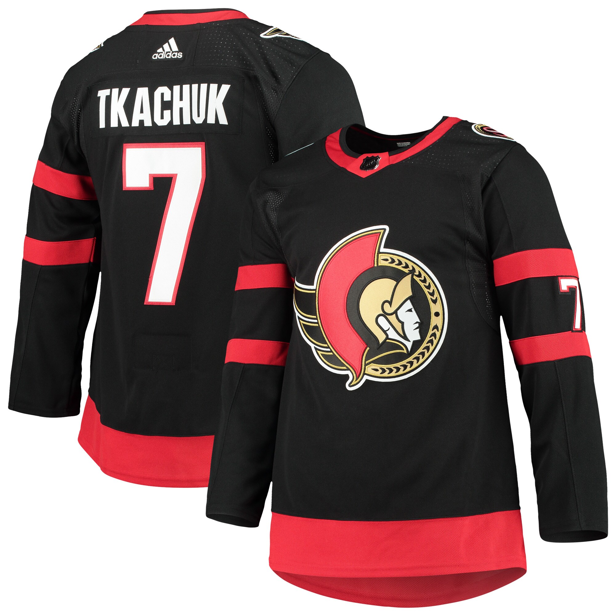 Brady Tkachuk Ottawa Senators  Home Primegreen    Jersey – Black