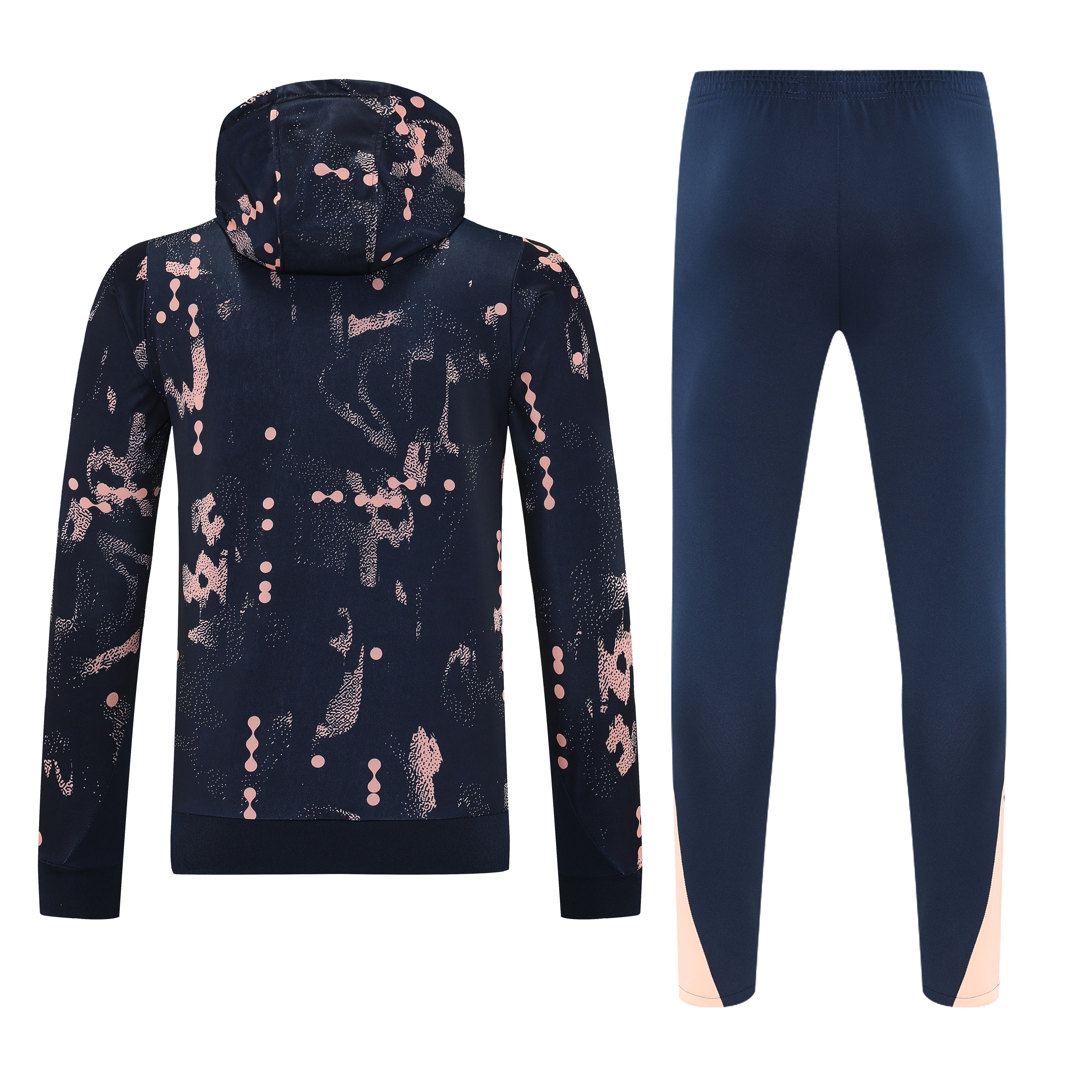 2025-26 Chelsea Hooded Long Sleeve Training Jersey Black - Adult Set