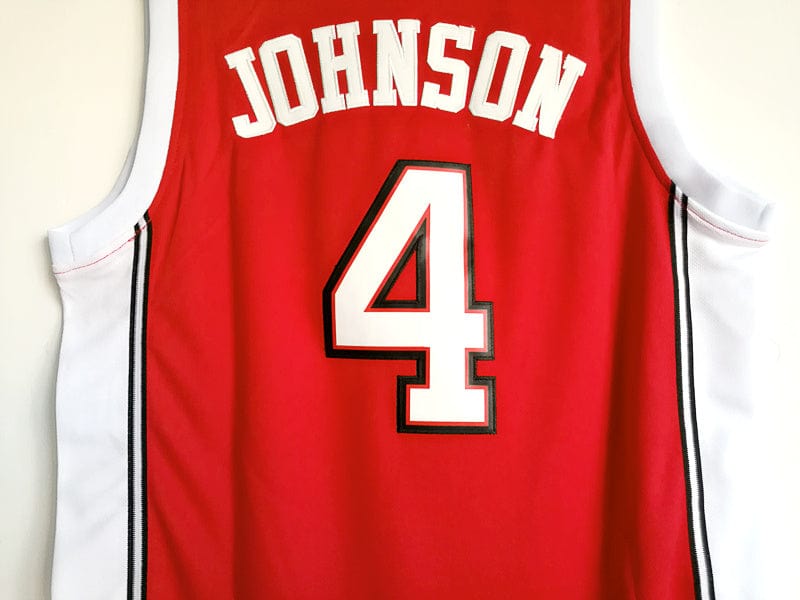 NCAA University of Nevada, Las Vegas No. 4 Larry Johnson University red embroidered jersey