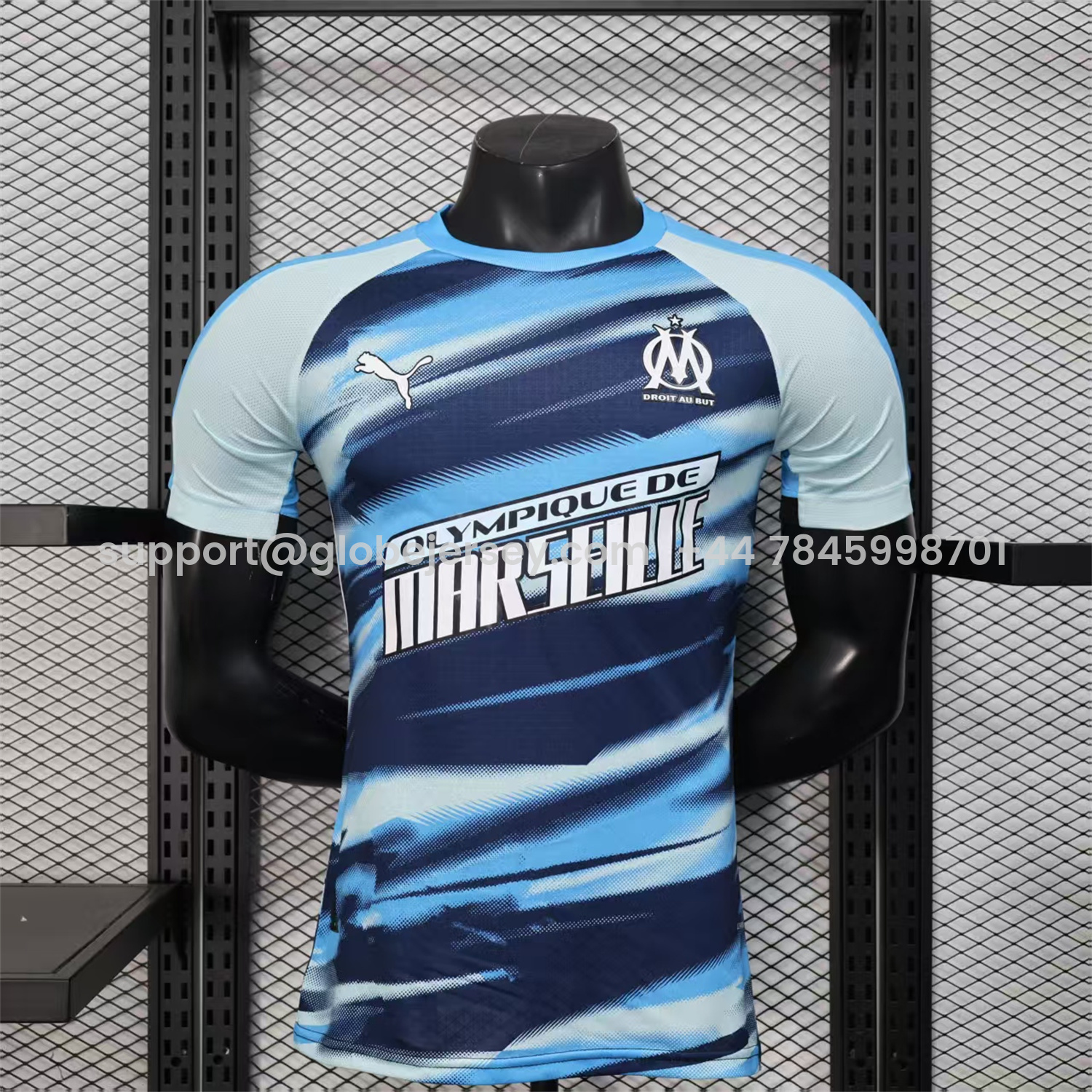 Marseille 25-26 Blue Gradient Training Jersey - Player Version