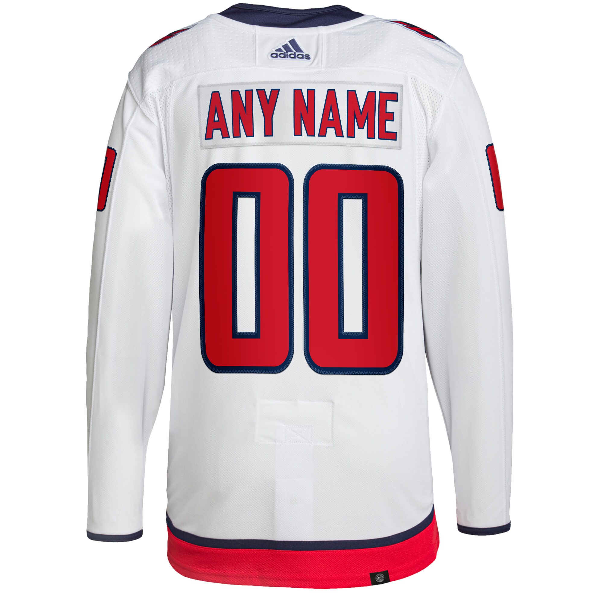 Washington Capitals   Away  Primegreen  Custom Jersey – White