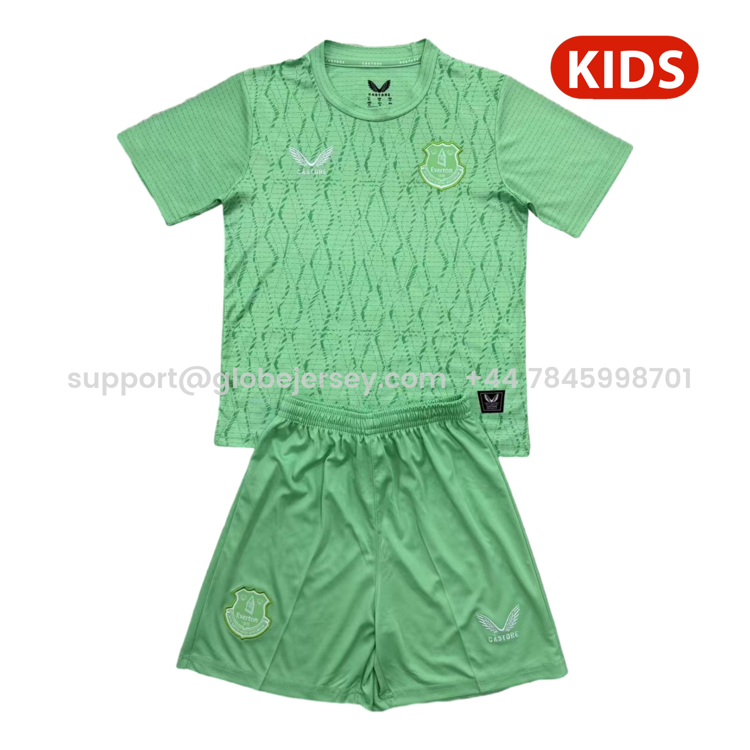 Everton 25-26 Green Goalkeeper Kids Kit
