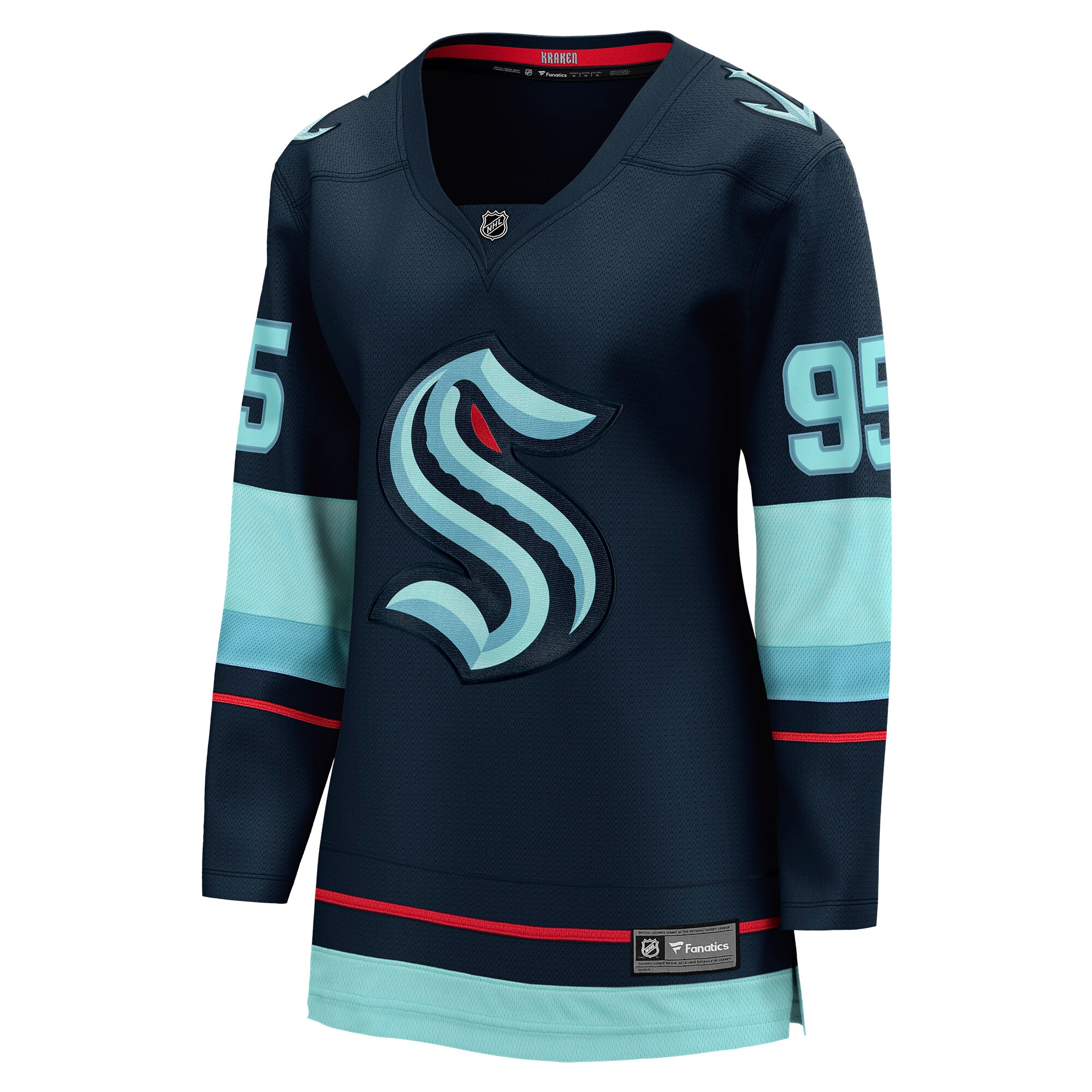 Andre Burakovsky Seattle Kraken Fanatics Women’s Home Breakaway   Jersey – Deep Sea Blue