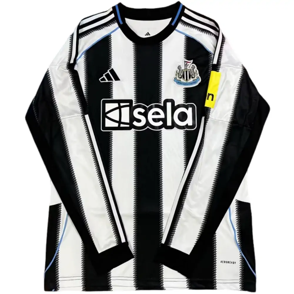 2025-2026 Newcastle home long-sleeved jersey, 1:1 Thai version quality - Fans Edition